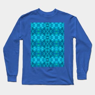 Patchwork Caribbean Waves Long Sleeve T-Shirt